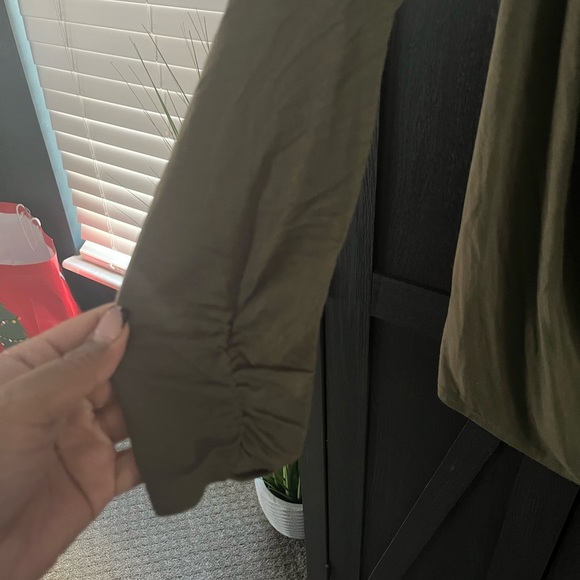 Plus size Kate and Mallory Olive green top - Picture 4 of 7